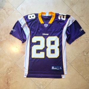 Minnesota Vikings Adrian Peterson #28 Mesh Jersey, Men's S. Oversized.